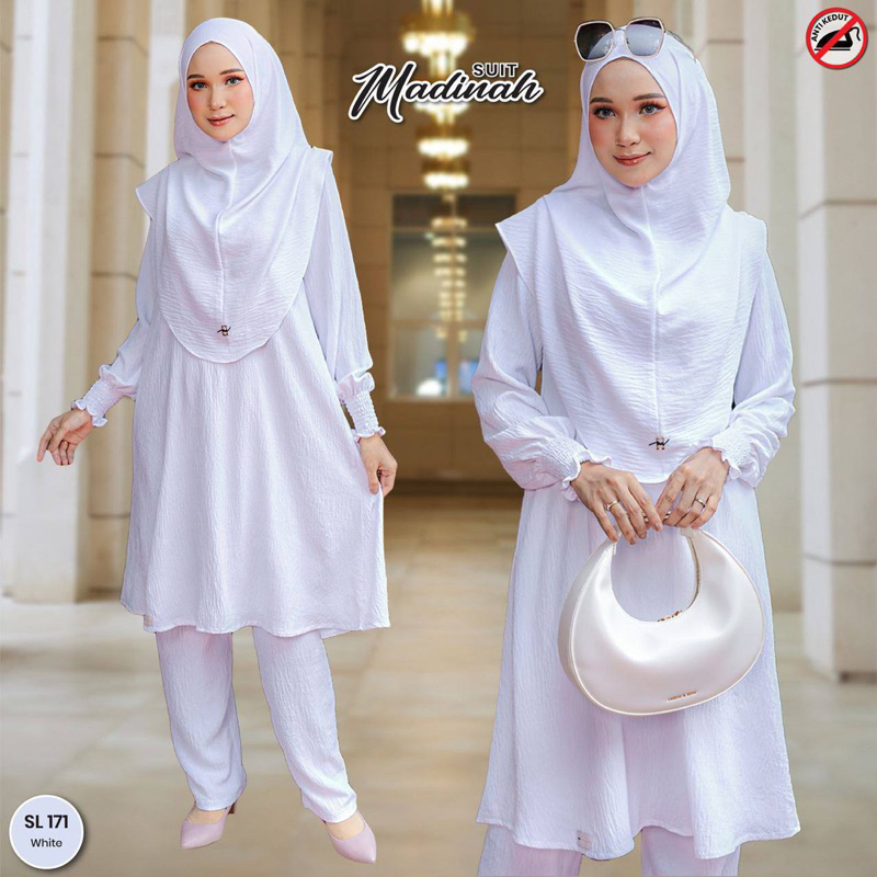 Suit Madinah Baju Muslimah Set Seluar Suit Muslimah Khairulaming Fans