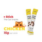 [1 Stick] Cat Snack Stick/ Treats - Chicken / Tuna / Salmon - Cat Wet Food - Makanan Kucing Basah hanya RM0.14 di Shopee