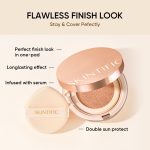 [100% Ori] SKINTIFIC Cover All Perfect Cushion High Coverage Poreless Flawless Foundation 24H Long-lasting SPF35 PA++++ hanya RM34.00 di Shopee