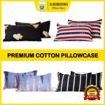 100% Premium Cotton Pattern Sarung Bantal Tidur Sarung Bantal Kepala Selesa Cadar Bedsheet Pillow Case 47*74cm hanya RM1.59 di Shopee