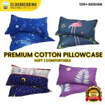 100% Premium Cotton Pattern Sarung Bantal Tidur Sarung Bantal Kepala Selesa Cadar Bedsheet Pillow Case 47*74cm hanya RM1.59 di Shopee