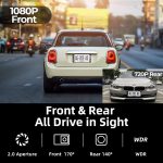 1080P HD Wifi Auto Drive Voice Control 24h Parking Monitor Dash Cam Front Rear Camera Car Dashcam 行车记录仪 hanya RM76.90 di Shopee