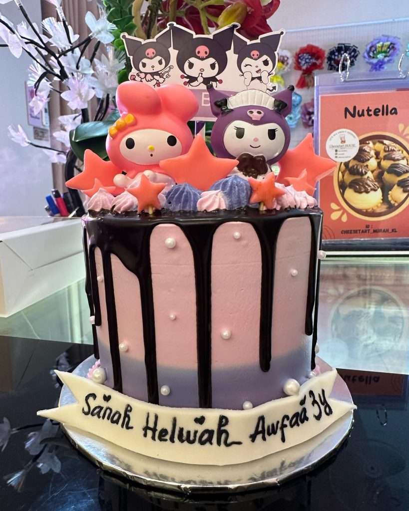 Sanrio Kuromi & Melody Birthday Cake