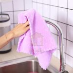 1PC 30*30cm Towel Hangable Double-sided Coral Fleece Soft Towel Reusable Absorbent Toilet Face Care and Hand Wash Towel hanya RM0.75 di Shopee