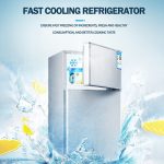 2 door refrigerator  Energy Conservation Mini Mute freezer 80L Home/commercial雙開門冰箱 hanya RM309.43 di Shopee