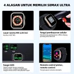 2023 New S8 Ultra Smart Watch Waterproof Ultra Series 8  sports watch Bluetooth call fitness health monitoring hanya RM79.00 di Shopee