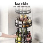 2/3 Tier 360°  Rotating Spice Rack Rak Rempah Rak Penyimpanan Kitchen Seasoning Storage Rack Cosmetic Storage Rack hanya RM19.90 di Shopee