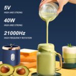 2Cup Electric fruit juicer blender juice mixer mini Wireless Portable household USB Charging 6 Blade gift juice cup榨汁机 hanya RM19.9 di Shopee