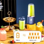 2Cup Electric fruit juicer blender juice mixer mini Wireless Portable household USB Charging 6 Blade gift juice cup榨汁机 hanya RM19.9 di Shopee