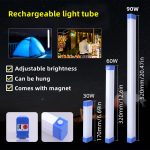 30/60/80W Rechargeable Light Led Night Light Usb Portable Emergency Outdoor Lighting led tube hanya RM4.50 di Shopee