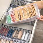 6/7/9/11 Grids Underwear Tudung Clothes Organiser Box Stackable Wardrobe Drawer Organizer Jeans Pants Socks Storage Box hanya RM1.97 di Shopee