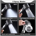 6TH generation Orginal Germany 4 In 1 High Pressure Shower Head With Filter Pressurized Hand Shower Head 3 Mode Water hanya RM9.90 di Shopee