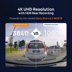 70mai A810 4K Dash Cam Dual Vision Car Recorder with GPS ADAS hanya RM582.00 di Shopee