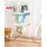 ASOTV® 3 Tier Foldable Clothes Drying Rack/ Ampaian Penyidai Baju Baby 0003 Ampaian Baju Baby Rak Baju Baby 晒衣架  曬衣架 hanya RM19.88 di Shopee