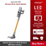 Airbot Hypersonics Pro Smart Cordless Vacuum Cleaner Handheld Vacuum Cleaner 27000Pa Dust Sensing Auto Speed Change hanya RM499.00 di Shopee