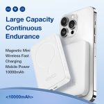 Aolon 22.5W Power Bank 10000mAh Mini Magnetic Wireless Fast Charge with Auto-wake For iPhone 12 13 14 Pro Max Baseus hanya RM46.99 di Shopee