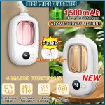 Automatic air fragrance home Air Freshener Toilet Aromatherapy Aroma Diffuser Home Fragrance Essential oil Dispenser toilet door sticker Rechargeable humidifiers Diffuser 香薰机 hanya RM5.26 di Shopee