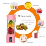 BESTDIY Portable USB Rechargeable Fruit Juice Blender Juice Maker Juicer Blender Mixer 380ML Fruit Juicer hanya RM13.8 di Shopee