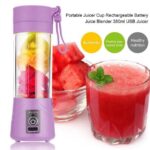 BESTDIY Portable USB Rechargeable Fruit Juice Blender Juice Maker Juicer Blender Mixer 380ML Fruit Juicer hanya RM13.8 di Shopee