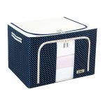 B.S.B 72L Oxford Foldable Extra Large Detachable Storage Box with Steel Frame hanya RM9.80 di Shopee