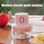 RSS_Wireless Mini Electric Garlic Food Chopper Ginger Vegetable Crusher Cutter Food Blender Processor Mixer hanya RM10.90 di Shopee