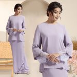 Baju Kurung Moden sulam Lace KurungSesuai untuk Nikah/Tunang/Bridemaids. Baju Bajet Murah. Lace Baju Raya 2024Murah Set hanya RM79.99 di Shopee