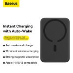 Baseus Power Bank 10000mAh Mini Magnetic Wireless Fast Charge with Auto-wake For iPhone 14 hanya RM122.90 di Shopee