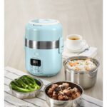 Bear Electric Lunch Box Portable Heating 3-Layers Stainless Multi Mini Rice Cooker (2L) DFH-B20J1 hanya RM184 di Shopee