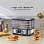 BioloMix BPA Free Vegetable and Fruit Food Dryer Dehydrator 5 Trays with Digital Timer and Temperature Control 烘幹機水果食品 hanya RM179.35 di Shopee