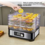 BioloMix BPA Free Vegetable and Fruit Food Dryer Dehydrator 5 Trays with Digital Timer and Temperature Control 烘幹機水果食品 hanya RM179.35 di Shopee