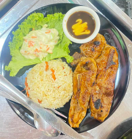 Nasi goreng lamb grill