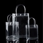 Clear PVC Tote Bag with Button Transparent Shopping Bag Doorgift Packaging Bag Clear Plastic Handbag Goodies Bag 透明手提袋 hanya RM0.59 di Shopee