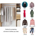 Clothes Dust Cover Transparent Dust Bag Hanging Cloth Pocket Washable Dust-Proof Suit Cover Coat Plastik baju cover hanya RM0.69 di Shopee