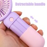 Cute Portable Hand Table Mini Clip Fan USB Charge Battery Desk Cooling Small Kipas YM88146B hanya RM3.99 di Shopee