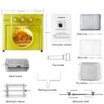 DESSINI  18L  Air Fryer Oven Convection Electric Rotisserie  Hot Toaster Timer Oil Free Roaster Machine / Ketuhar hanya RM189.90 di Shopee