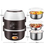 DESSINI 2L Rice Cooker Mini  Periuk Nasi Elektrik Electric Lunch Box Non Stick Stainless Steel Inner Pot with Steamer hanya RM42.90 di Shopee