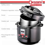 DESSINI ITALY 10IN1 Electric Digital Pressure Cooker Non-stick Stainless Steel Inner Pot Rice Cooker Steamer (6L) hanya RM134.00 di Shopee