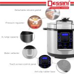 DESSINI ITALY 14 IN 1 Electric Digital Pressure Cooker Non stick Stainless Steel Inner Pot Rice Cooker Steamer (6L) hanya RM179.90 di Shopee