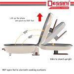 DESSINI ITALY 180° Open 26CM Double Sided Non-Stick Electric Baking Pan Pizza Crepe Pancake Maker BBQ Grill Pot Cooker hanya RM77.50 di Shopee