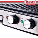 DESSINI ITALY 180° Open Double Sided Electric Pizza Panini Waffle Sandwich Maker Toaster BBQ Grill Non-Stick Baking Pan hanya RM116.90 di Shopee