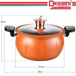 DESSINI ITALY 28CM Totipotent Pressure Cooker Casserole Induction Non Stick Iron Pot Bowl Pan Cookware Cover Periuk Labu hanya RM26.90 di Shopee