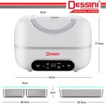 DESSINI ITALY 2L Electric Rice Cooker Lunch Box Non Stick Stainless Steel Inner Pot with Steamer Periuk Nasi Elektrik hanya RM61.00 di Shopee