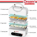 DESSINI ITALY 2L Electric Rice Cooker Lunch Box Non Stick Stainless Steel Inner Pot with Steamer Periuk Nasi Elektrik hanya RM61.00 di Shopee