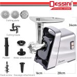 DESSINI ITALY 3000W Stainless Steel Electric Meat Grinders Sausage Maker Stuffer Blender Chopper Mixer Mincer / Pengisar hanya RM550.00 di Shopee