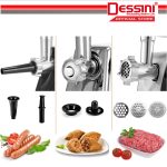 DESSINI ITALY 3000W Stainless Steel Electric Meat Grinders Sausage Maker Stuffer Blender Chopper Mixer Mincer / Pengisar hanya RM550.00 di Shopee