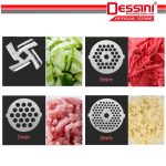 DESSINI ITALY 3000W Stainless Steel Electric Meat Grinders Sausage Maker Stuffer Blender Chopper Mixer Mincer / Pengisar hanya RM550.00 di Shopee