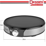 DESSINI ITALY 30CM Electric Crepe Pancake Pizza Spring Roll Maker Toaster Barbecue BBQ Grill Non-Stick Baking Pan Cooker hanya RM60.40 di Shopee