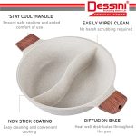 DESSINI ITALY 30CM Maifan Stone Casserole Induction Double Flavor Divider Hot Pot Steamboat Bowl Pan Cookware PERIUK hanya RM79.00 di Shopee