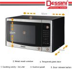 DESSINI ITALY 34L Countertop Digital Microwave Oven 10Power Level Defrost Reheat Toaster Roaster Ketuhar Gelombang Mikro hanya RM418.00 di Shopee