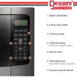 DESSINI ITALY 34L Countertop Digital Microwave Oven 10Power Level Defrost Reheat Toaster Roaster Ketuhar Gelombang Mikro hanya RM418.00 di Shopee